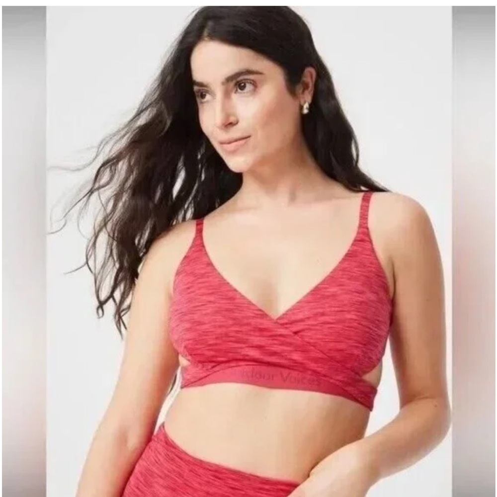 NWT Outdoor Voices Rose Garden Flow low coverage‎ bra